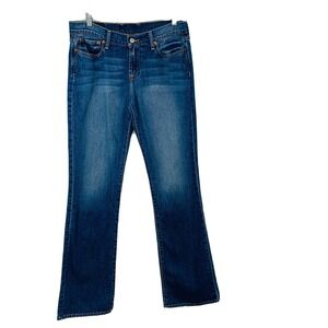 Lucky Brand  Boot Cut Sweet N Low Y2K Jeans Woman 8/28 Blue Medium Wash 90s  33"